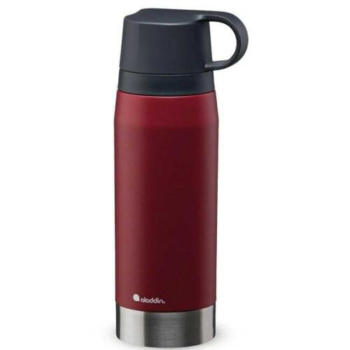 Aladdin Citypark Thermavac Twin Cup Bottle 1.1L - Burgundy Red - 1