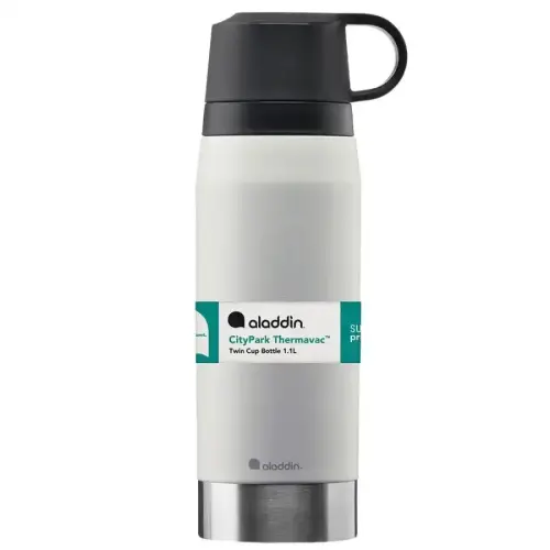 Aladdin Citypark Thermavac Twin Cup Bottle 1.1L - Stone Grey - 1