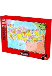 Anatolian Puzzle 260 Parça Türkiye Siyasi Haritası 3269 - 1