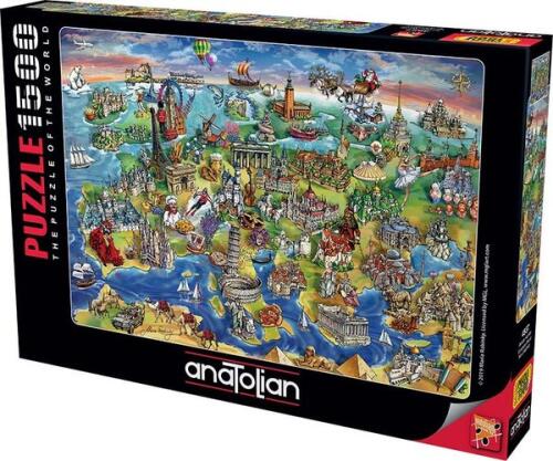 Anatolian Puzzle Avrupa Haritası 1500 Parça 4557 - 1