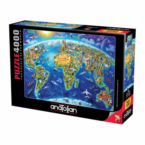 Anatolian Puzzle Dünyanın Simgeleri 4000 Parça 5202 - 1