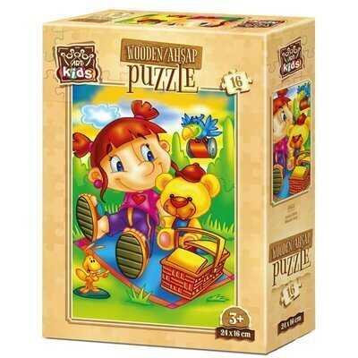 Art Kids Puzzle Ahşap 16 Parça Misafir Kuş 5855 - 1