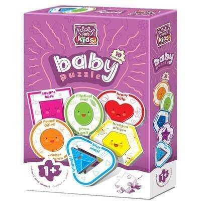 Art Kids Puzzle Baby Şekiller ve Renkler (10 model 20 parça) 5823 - 1