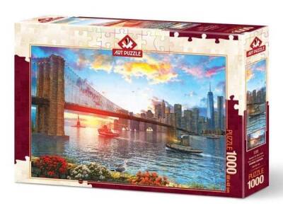 Art Puzzle 1000 Parça New York'ta Günbatımı 5185 - 1