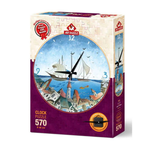 Art Puzzle Su Şehri Saat Puzzle 5103 - 1