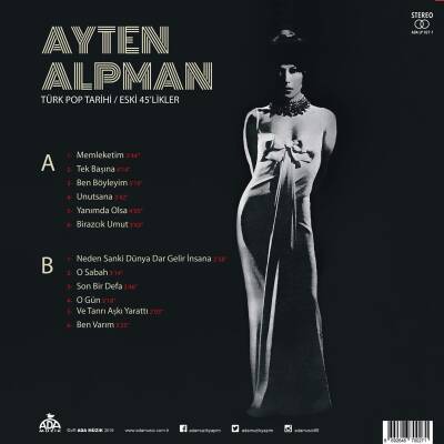 Ayten Alpman -Türk Pop Tarihi / Eski 45'likler - 2