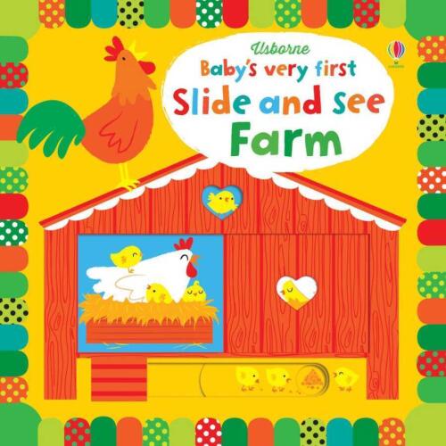 Baby's Very First Slide and See Farm - Kolektif - Usborne - 1