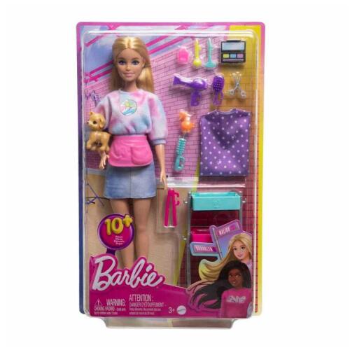 Barbie Malibu Stilist Bebek Oyun Seti HNK95 - 1