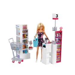 Barbie Süpermarkette Oyun Seti FRP01 - 3