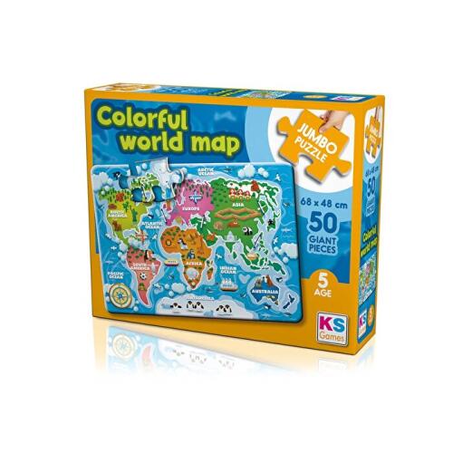 Colorful World Map 50 - 1