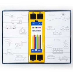 Cosmosart Taşıtlar Karton Boyama Seti - 3