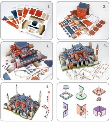 Cubic Fun 3D 225 Parça Puzzle Ayasofya - 2