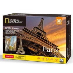 Cubic Fun Puzzle 3D National Geographic - Eyfel Kulesi – Fransa - 1