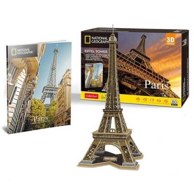 Cubic Fun Puzzle 3D National Geographic - Eyfel Kulesi – Fransa - 2