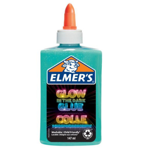 Elmers Karanlıkta Parlayan Yapıştırıcı Mavi - 1