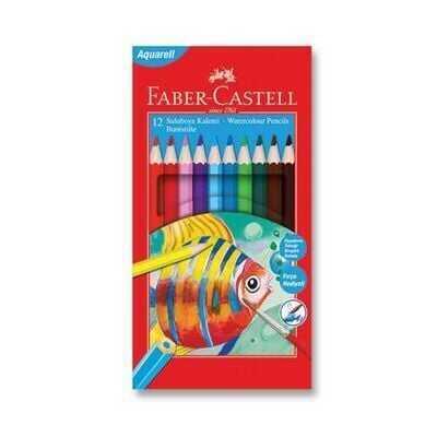 Faber Castell Kuru Boya Kalemi Aquarell 12 Renk 110622 - 1