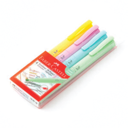 Faber Fosforlu Kalem Textliner 38 Pastel 4Lü Poşet - 2