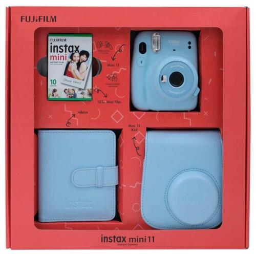 Fuji Instax Mini 11 Sky Blue Bundle Box - 1