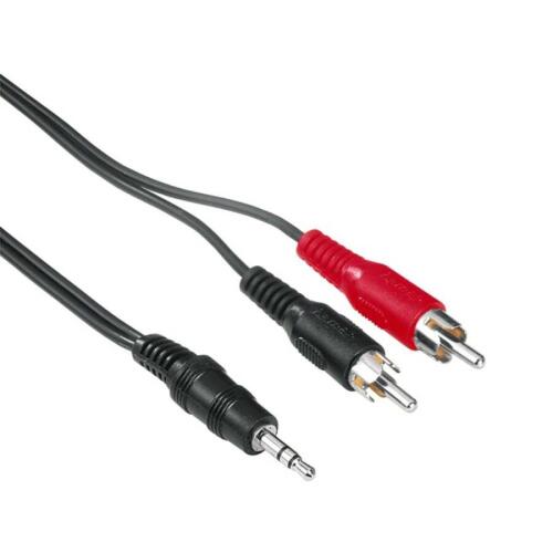 Hama 3.5mm - 2RCA, Stereo Siyah 3m - 1