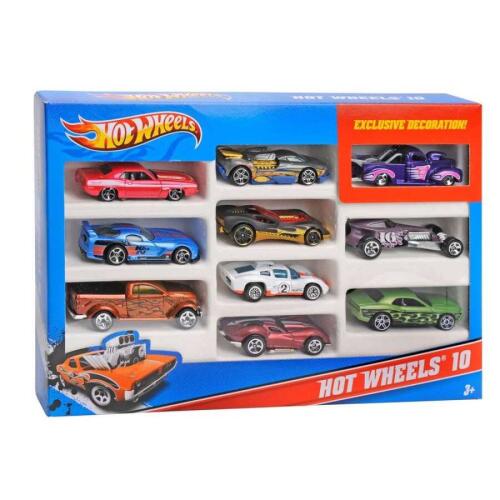 Hot Wheels 10`lu Araba Seti - 548860 - 1