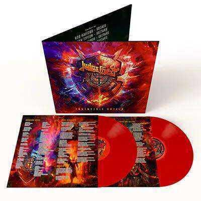 Judas Priest - Invincible Shield 6.3oz 2LP Red Vinyl Gatefold Alternate Cover Plak - 1