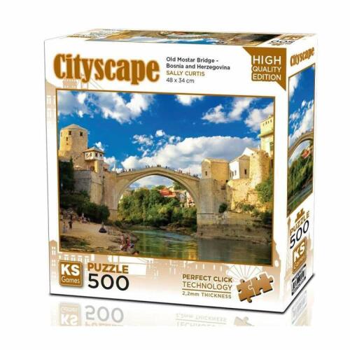 Ks Games 500 Parça Old Mostar Bridge Bosna-Hersek Puzzle - 1