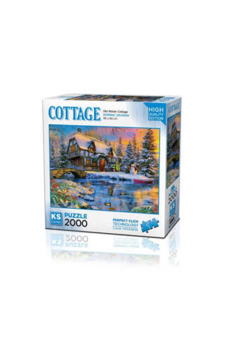 Ks Puzzle 2000 Parça Old Winter Cottage 22526 - 1