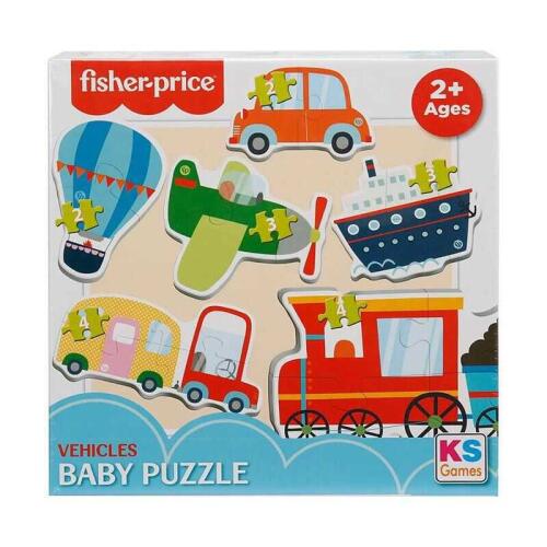 Ks Puzzle Fisher Price Baby Puzzle Vehicles 6İn1 13415 - 1