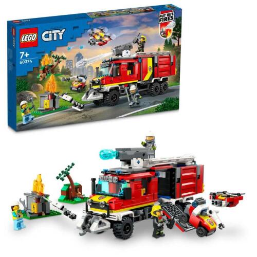 Lego City İtfaiye Komuta Kamyonu 60374 Oyuncak Yapım Seti (502 Parça) LSC60374 7+ - 1