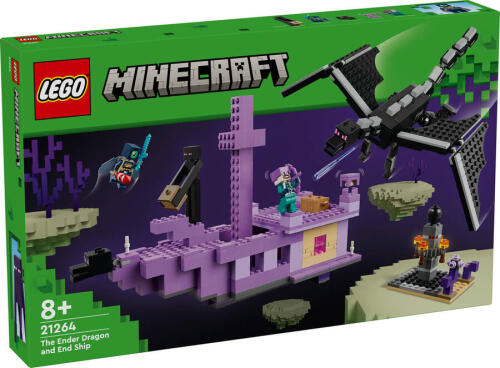 Lego Minecraft Ender Ejderhası ve End Gemisi 21264 - 1