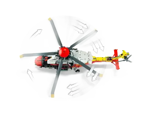 Lego Technic Airbus H175 Kurtarma Helikopteri 42145 - 7