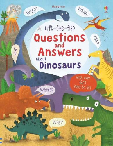 Lift-The-Flap Questions and Answers About Dinosaurs (Ciltli) - Kolektif - Usborne - 1