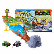 Mattel Hot Wheels Monster Trucks Heyecanlı Yarışlar Oyun Seti HGV12 - 1