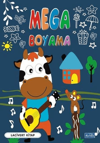 Mega Boyama - Lacivert Kitap - 1