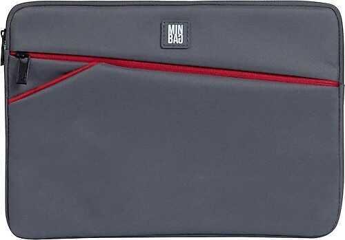 MİNBAG PLUSH LAPTOP KILIFI 13 İNCH GRİ - 1