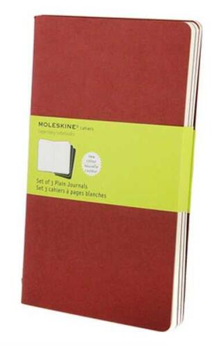 Moleskine Defter Cahier 3`lü Kırmızı Düz L 80 yp CH118 - 1