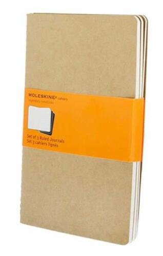 Moleskine Defter Cahier 3`lü Kraft Büyük 64 Yaprak Çizgili QP416 - 1