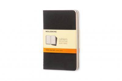 Moleskine Defter Pocketruled 3`lü Ruled Çizgili Siyah 4895 - 1