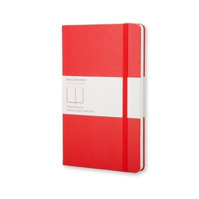 Moleskine Klasik Büyük Boy Sert Kapak Düz Defter Kırmızı - 1