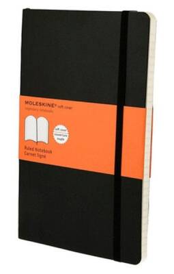 Moleskine Klasik Büyük Boy Yumuşak Kapak Çizgili Defter Siyah - 1