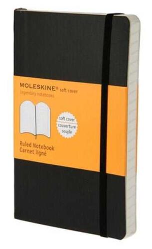 Moleskine Klasik Cep Boy Yumuşak Kapak Çizgili Defter Siyah - 1