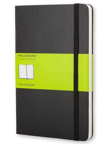 Moleskine QP012 Sert Kapak Siyah Cep Boy 192 Yaprak Düz Defter - 1