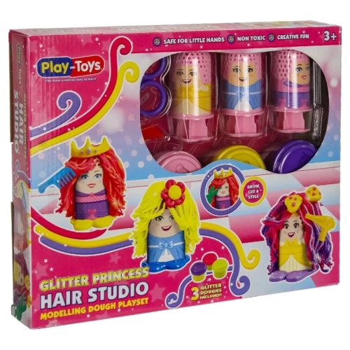 PLAYTOYS KIDDY DOUGH HAIR STUDIO PRINCESS - 1