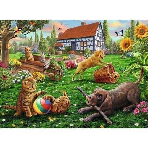 Ravensburger 200 Parça (XL) Puzzle Bahçede - 128280 - 2