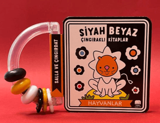 Siyah Beyaz Çıngıraklı Kitaplar - Hayvanlar - 1