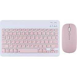 Taros Bluetooth Keyboard Mouse Set-Pembe - 1