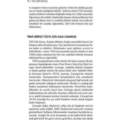 TED Gibi Konuş: Dünyanın En İyi Beyinlerine Göre Topluluk Önünde Konuşmanın 9 Sırrı - Carmine Gallo - Aganta Yayınları - 7