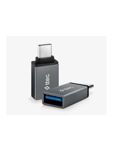 Ttec USB-C - USB-A 3.0 OTG Dönüştürücü Adaptör Uzay Grisi 2DK43UG - 1