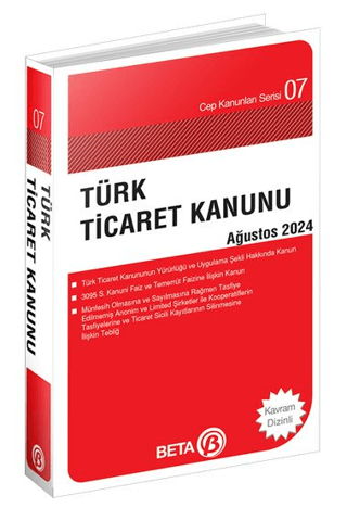 Türk Ticaret Kanunu - Ağustos 2024/Kolektif - 1