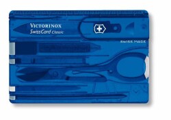 Victorinox Swisscard Şeffaf Mavi VT07122T2 - 1